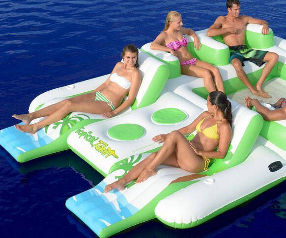 Inflatable Floating Island - coolthings.us