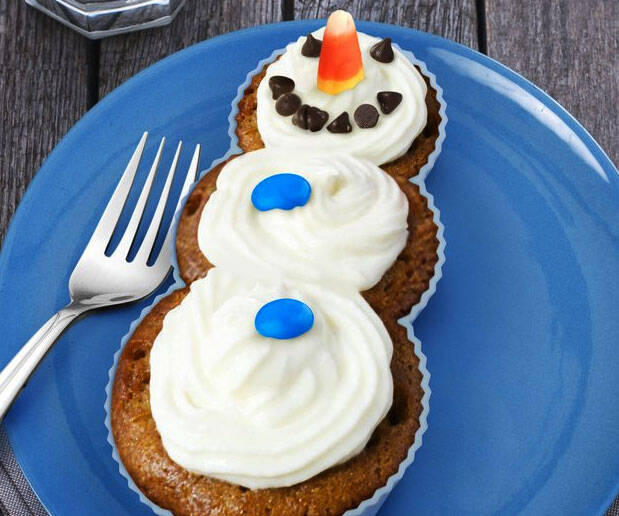 Snowman Cupcakes