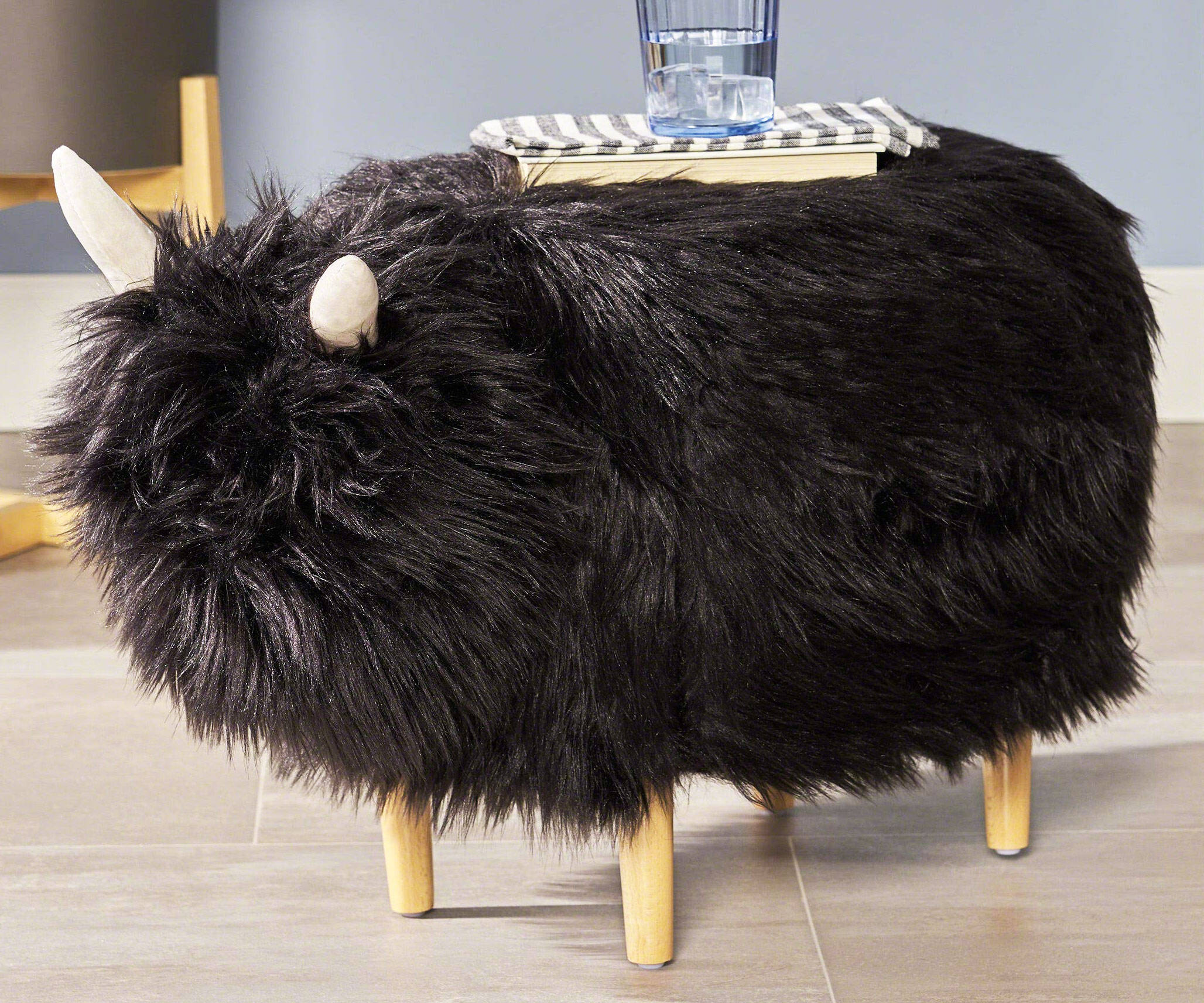 Furry Yak Ottoman - coolthings.us