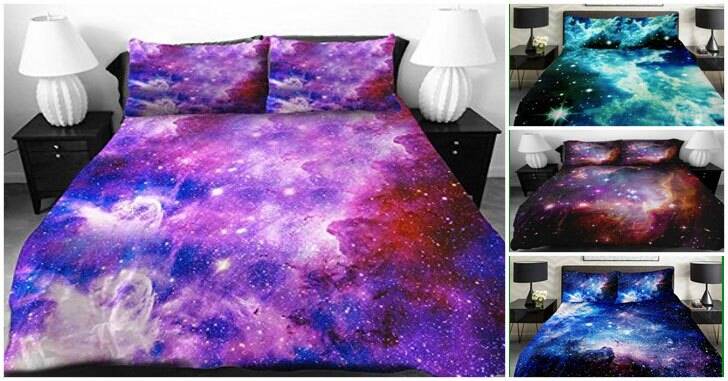 Purple Galaxy Bed Covers