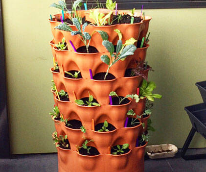 50 Plant Container Garden Tower - coolthings.us