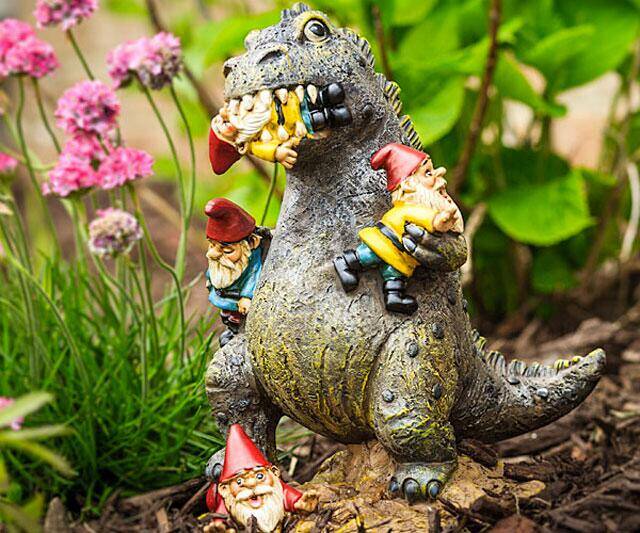 Gardenzilla - Rampaging Kaiju Garden Gnome - coolthings.us