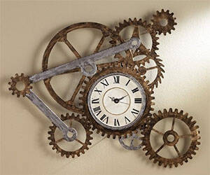 Oversized Gear Clock - coolthings.us
