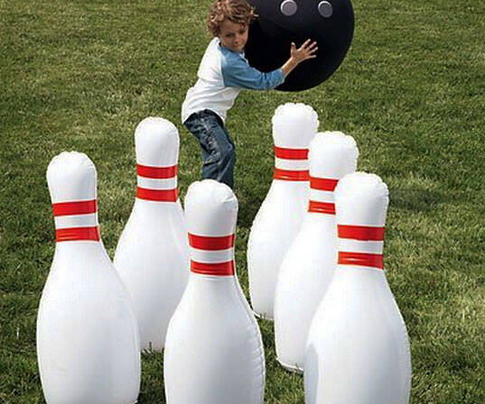 Giant Inflatable Bowling - //coolthings.us