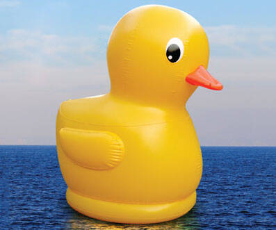Giant Inflatable Rubber Ducky - coolthings.us