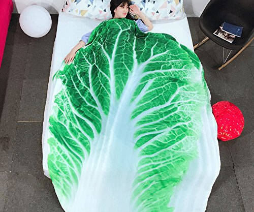 Giant Cabbage Blanket - coolthings.us