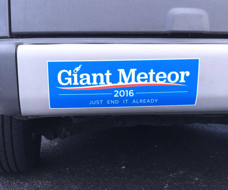 Giant Meteor 2016 Bumper Sticker