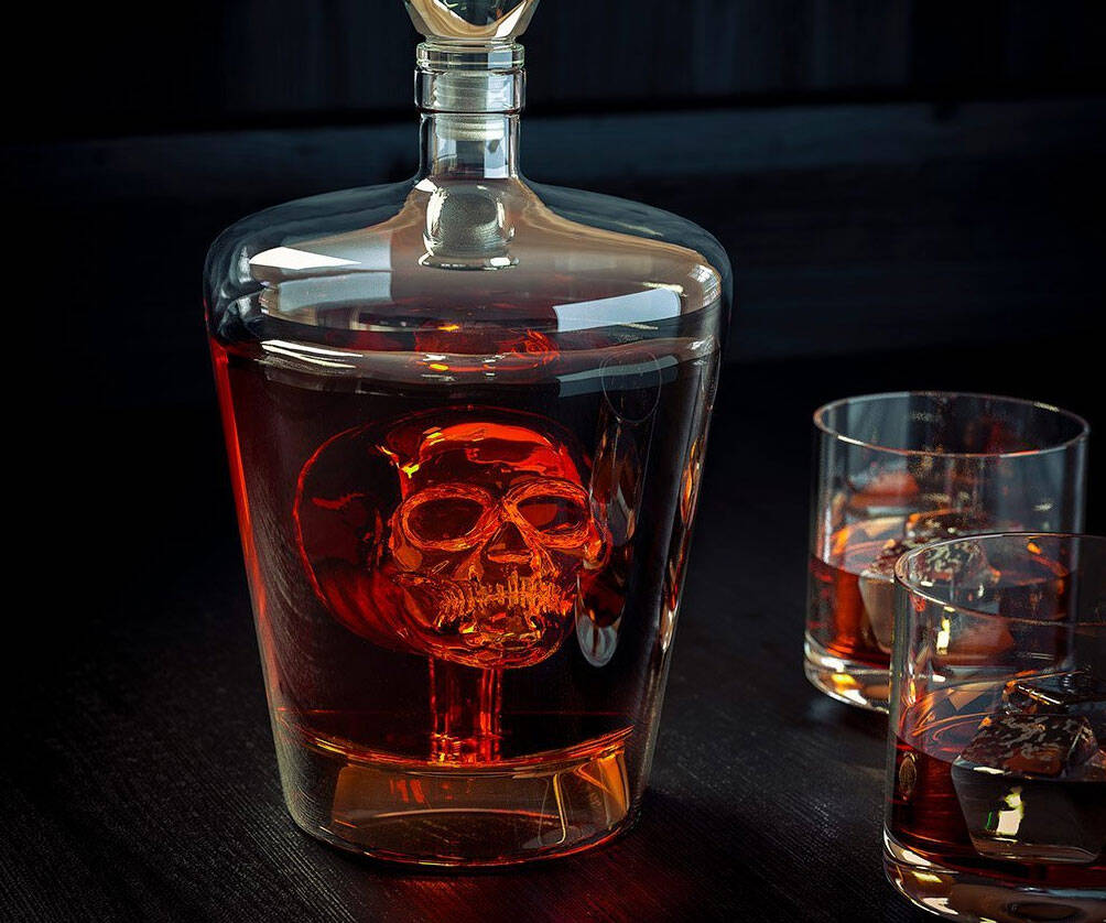 Glass Skull Decanter - //coolthings.us