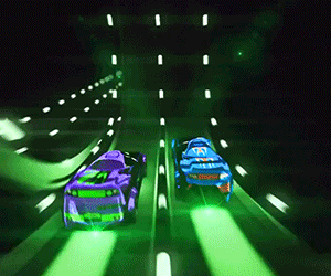 Glow In The Dark RC Dual Loop Race Set - //coolthings.us