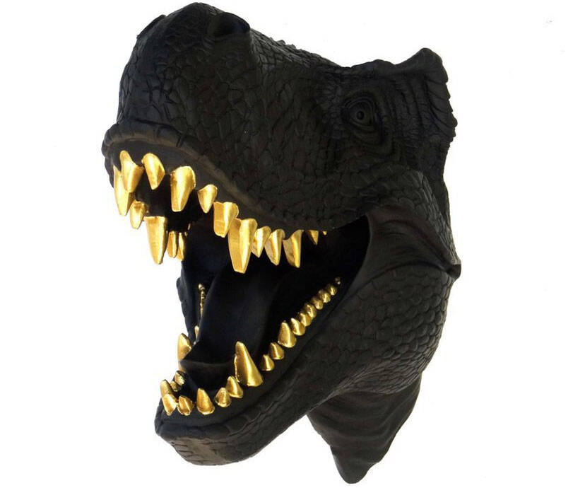 Gold Teeth T-Rex Bust - coolthings.us