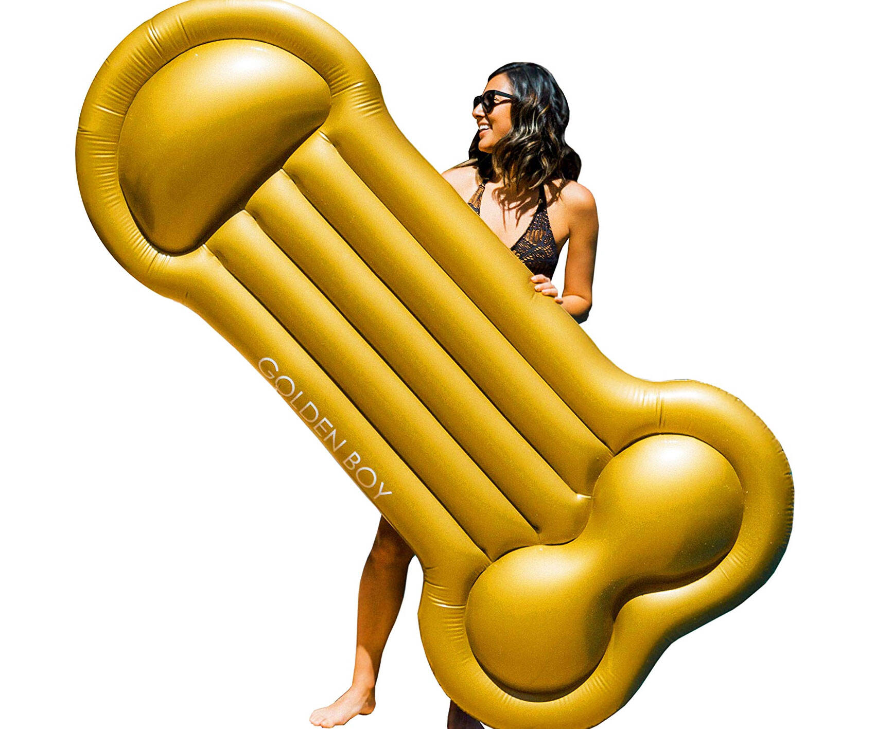 Gold Penis Pool Float