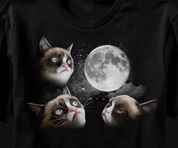 Grumpy Cat Three Moon Shirt - coolthings.us