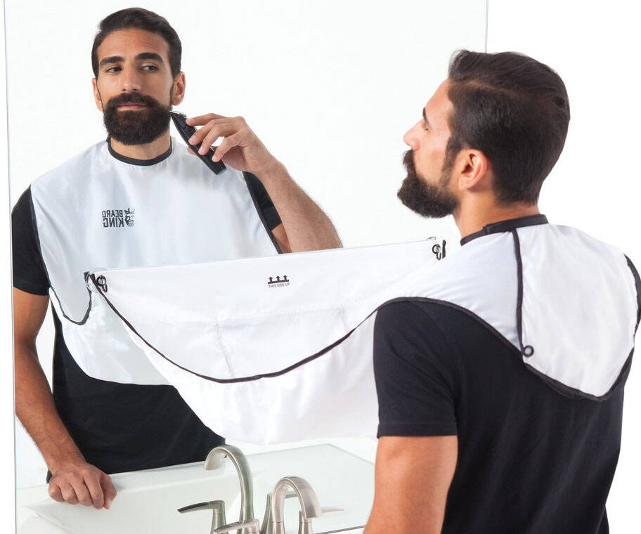 Facial Hair Clippings Catcher Bib - //coolthings.us