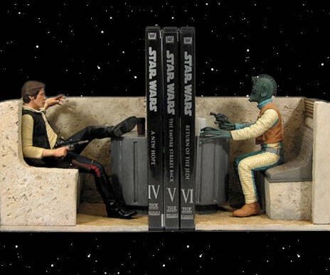 Han Shot First Bookends - coolthings.us