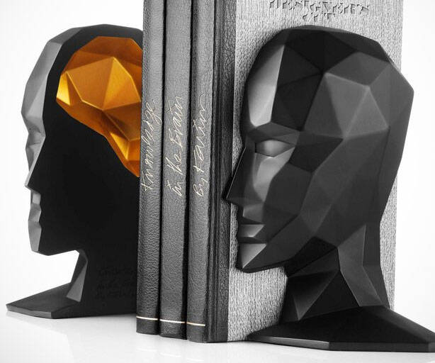 Human Head Bookends - coolthings.us