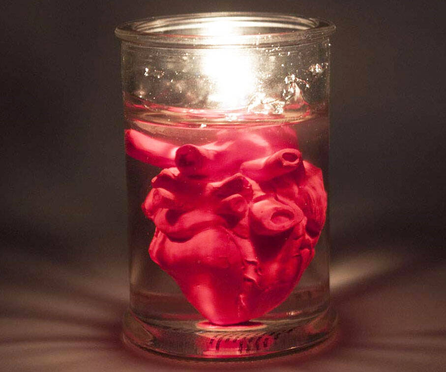 Heart In Jar Candle