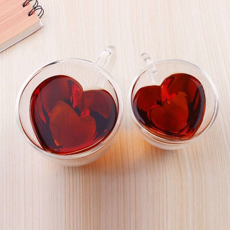 Heart Shaped Teacup Set