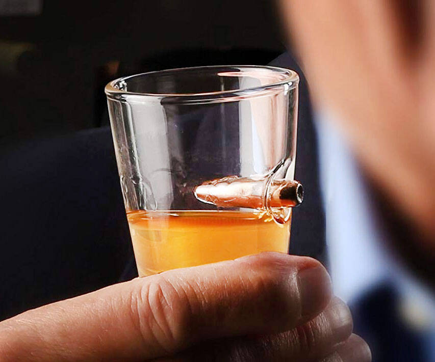 Lodged Bullet Shot Glass - coolthings.us