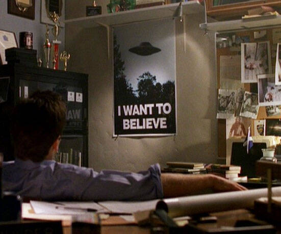 I Want To Believe X-Files Poster - //coolthings.us