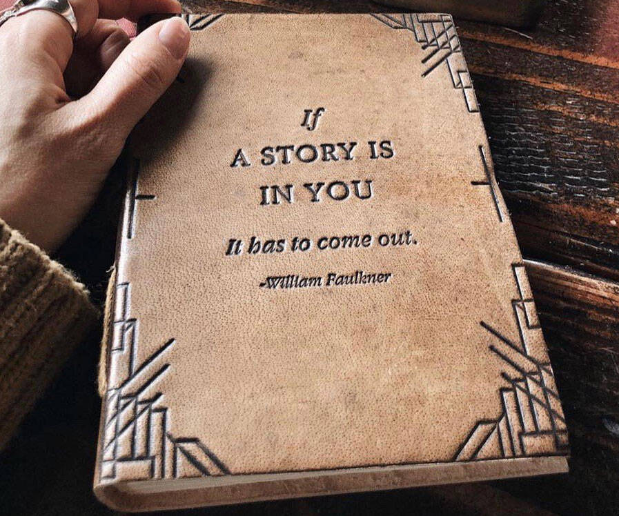 If A Story Is In You Leather Journal - coolthings.us