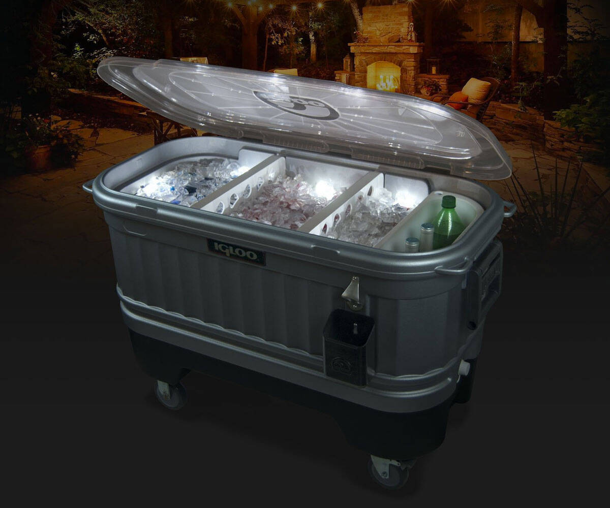 Igloo Party Bar Cooler with LiddUp Lighting - coolthings.us