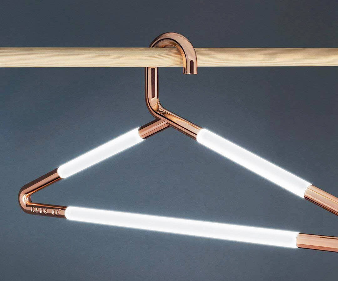 Illuminated Clothing Hangers - http://coolthings.us