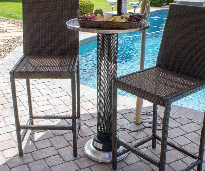 Indoor/Outdoor Heat Lamp Table - coolthings.us