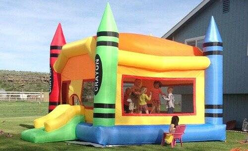 Inflatable Crayon Bounce House - //coolthings.us