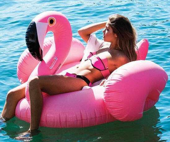 Inflatable Pink Flamingo - coolthings.us