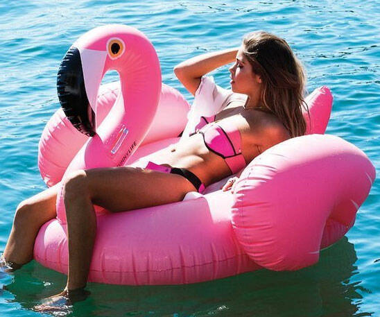 Inflatable Pink Flamingo