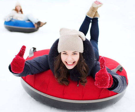 Inflatable Snow Tube Sled - //coolthings.us