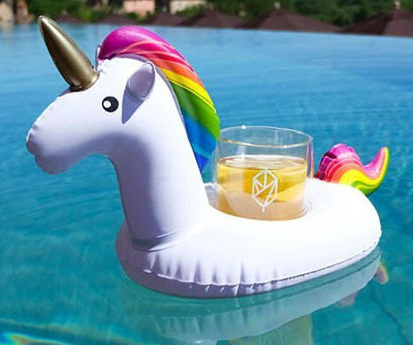 Inflatable Unicorn Drink Holder - coolthings.us