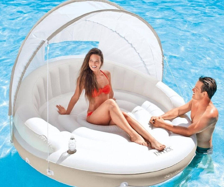Inflatable Canopy Island - coolthings.us