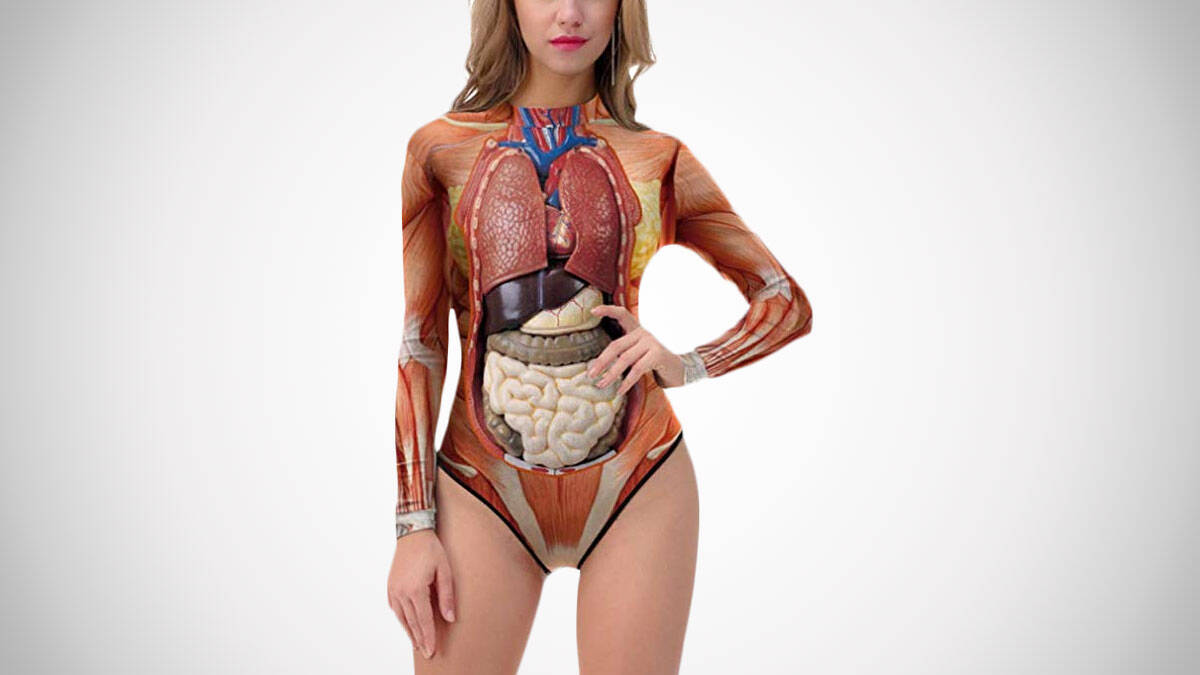 Internal Organs Rash Guard Swimsuit - coolthings.us