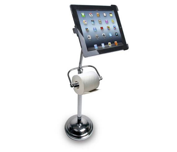 Toilet Paper Holder iPad Stand?