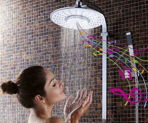 H2OVibe Showerhead with Bluetooth Speaker