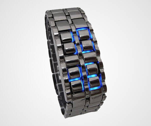 Iron Samurai Blue LED Watch - coolthings.us