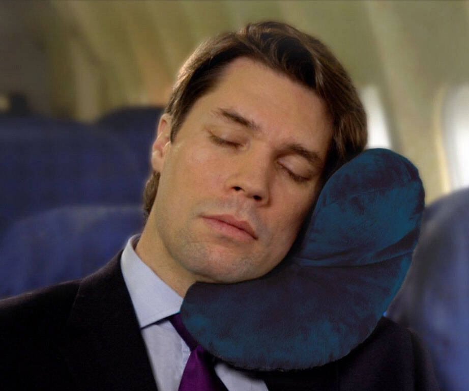 J Shaped Headrest Travel Pillow