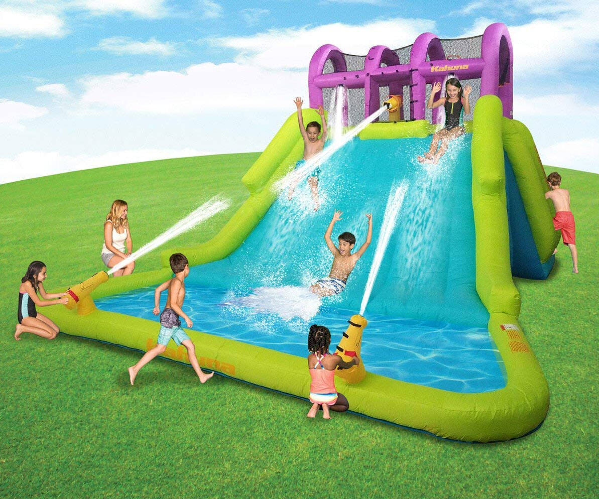 Kahuna Mega Blast Inflatable Water Park - //coolthings.us