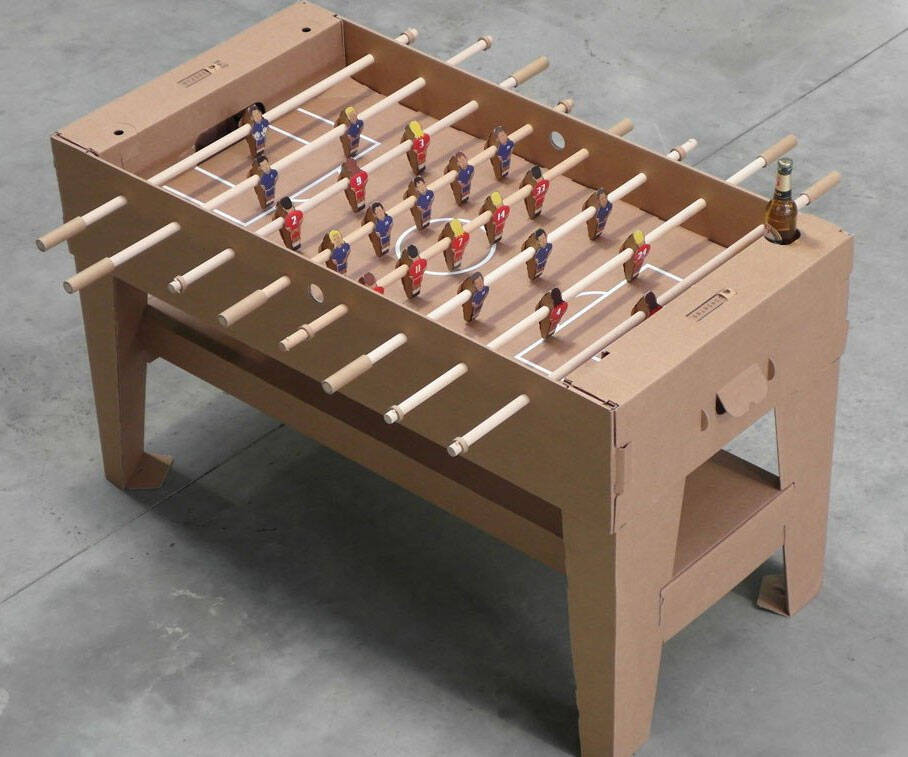 Cardboard Foosball Table