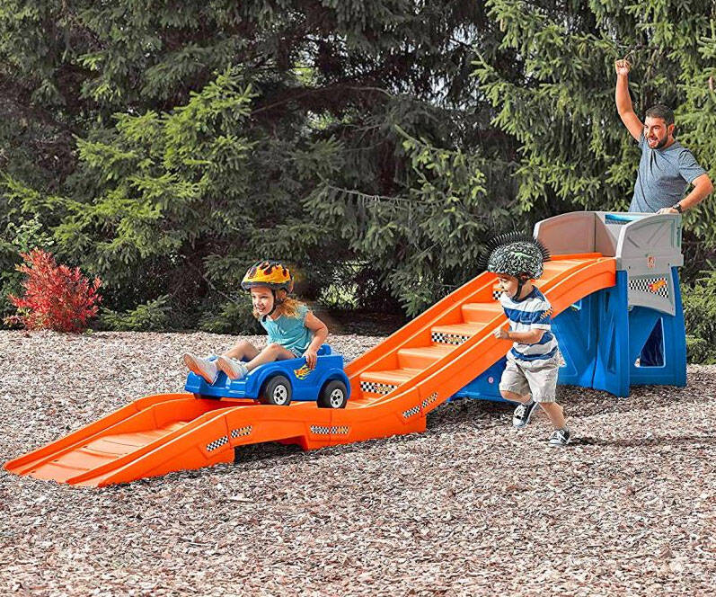 Backyard Ride-On Roller Coaster