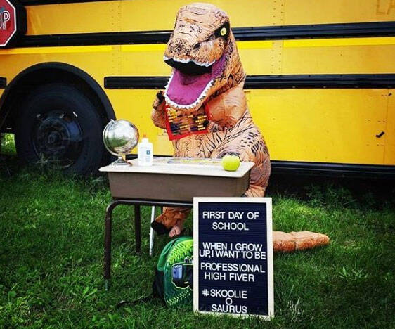 Kid's Inflatable T-Rex Costume - //coolthings.us