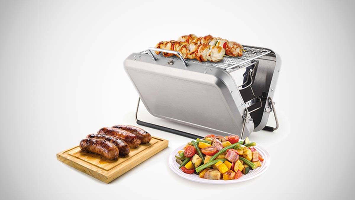 Kikkerland Portable BBQ Grill Suitcase - //coolthings.us