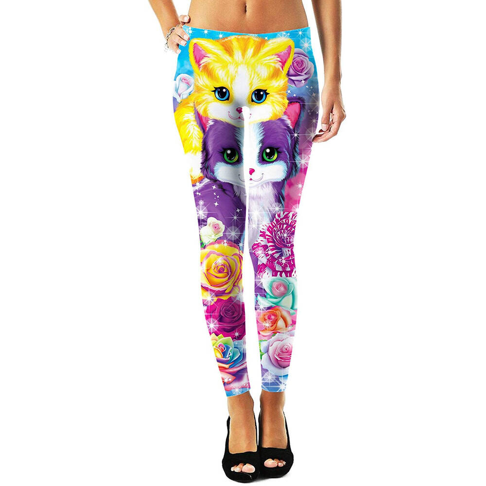 Kitten Roses Leggings