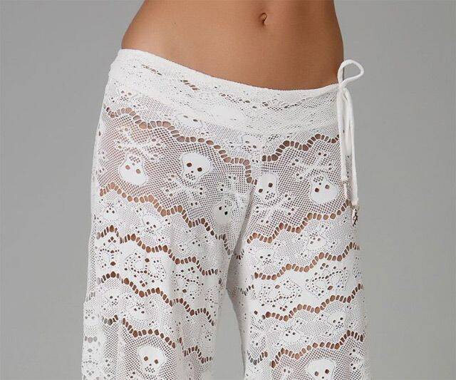 Lace Skull & Crossbones Pants