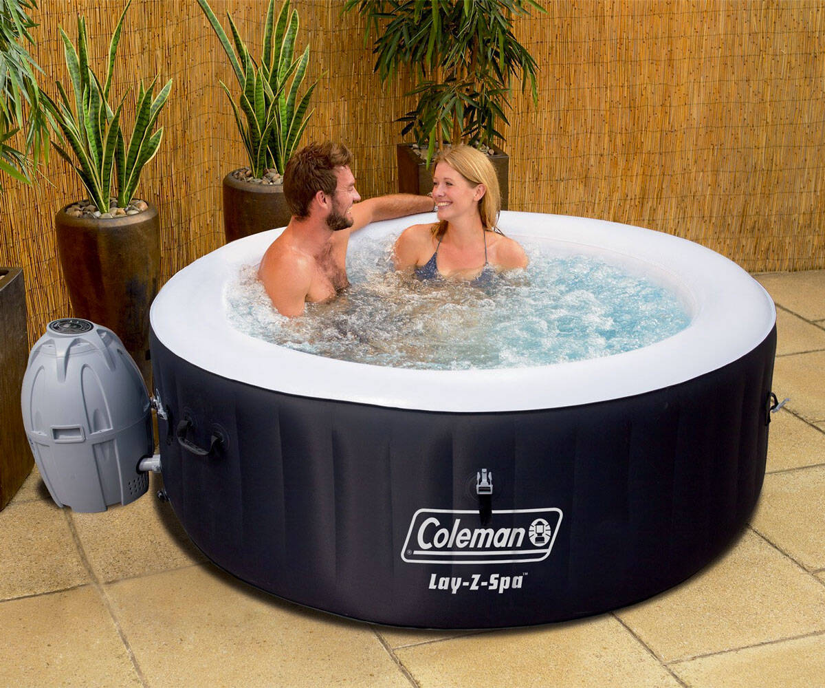 Lay-Z-Spa Miami 4-Person Inflatable Hot Tub - //coolthings.us