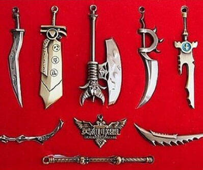 League Of Legends Weapons Set