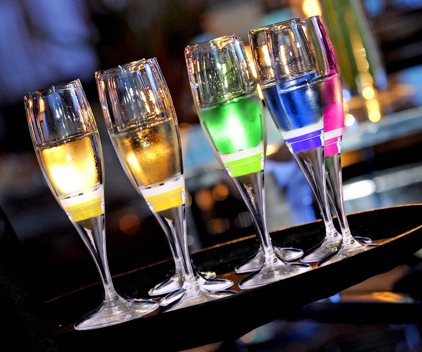 Light Up Champagne Flute Cups
