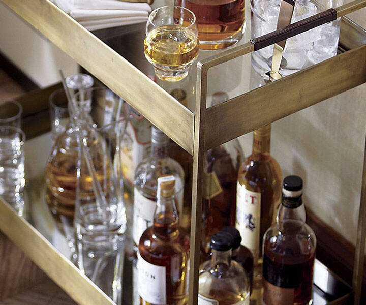 Rolling Bar Cart