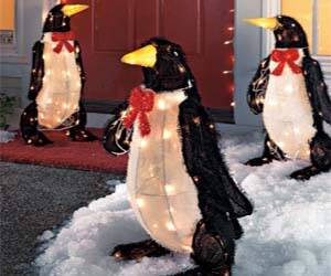 Light Up Penguin Decorations